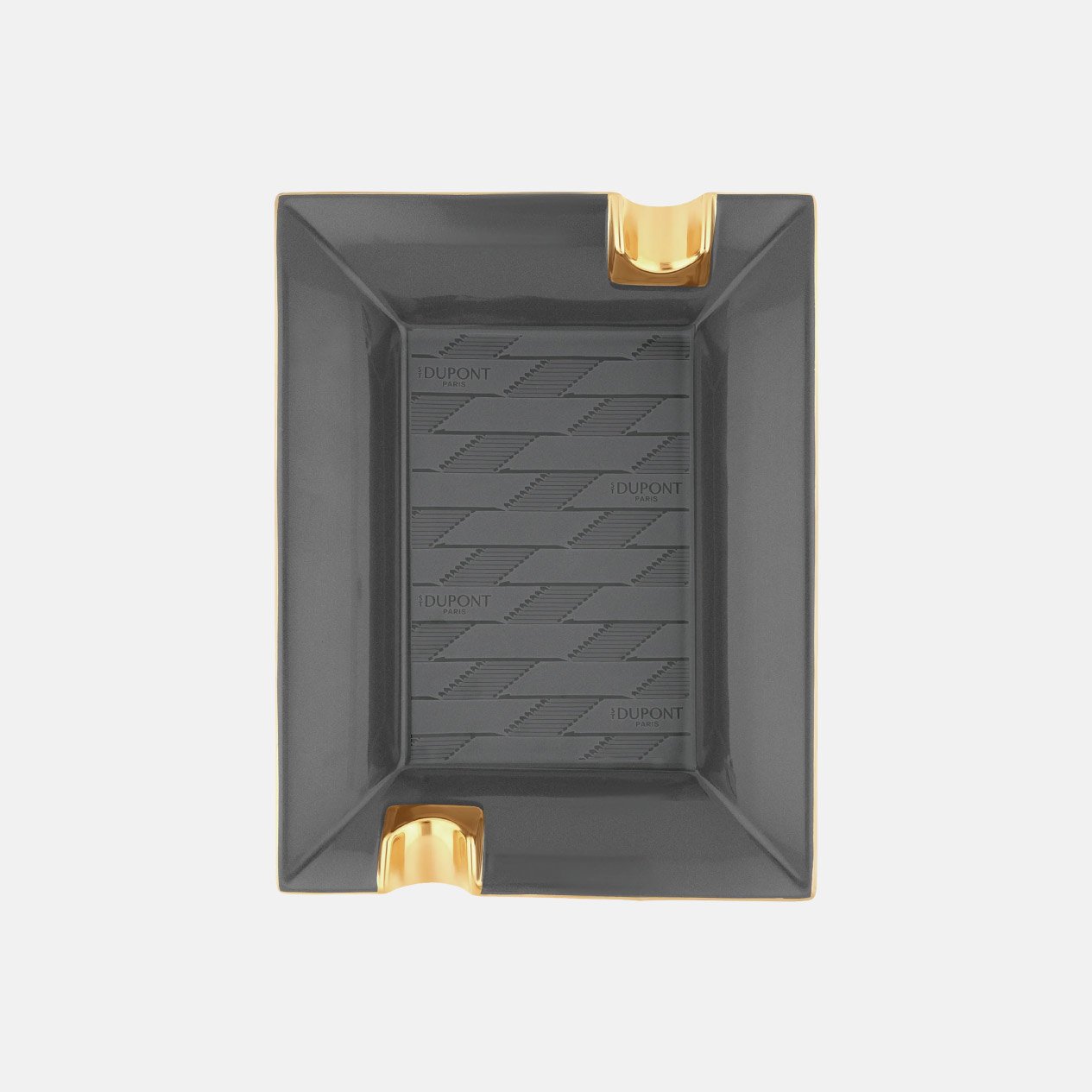 ASHTRAY PORCELAIN MONOGRAM 1872 BLACK