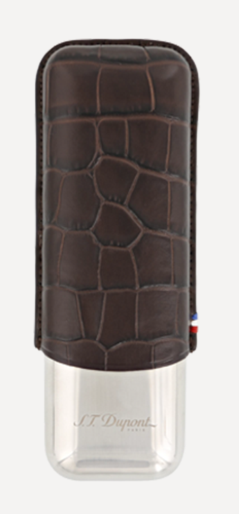 2 CIGAR CASE CROCO DANDY BROWN - Image 2